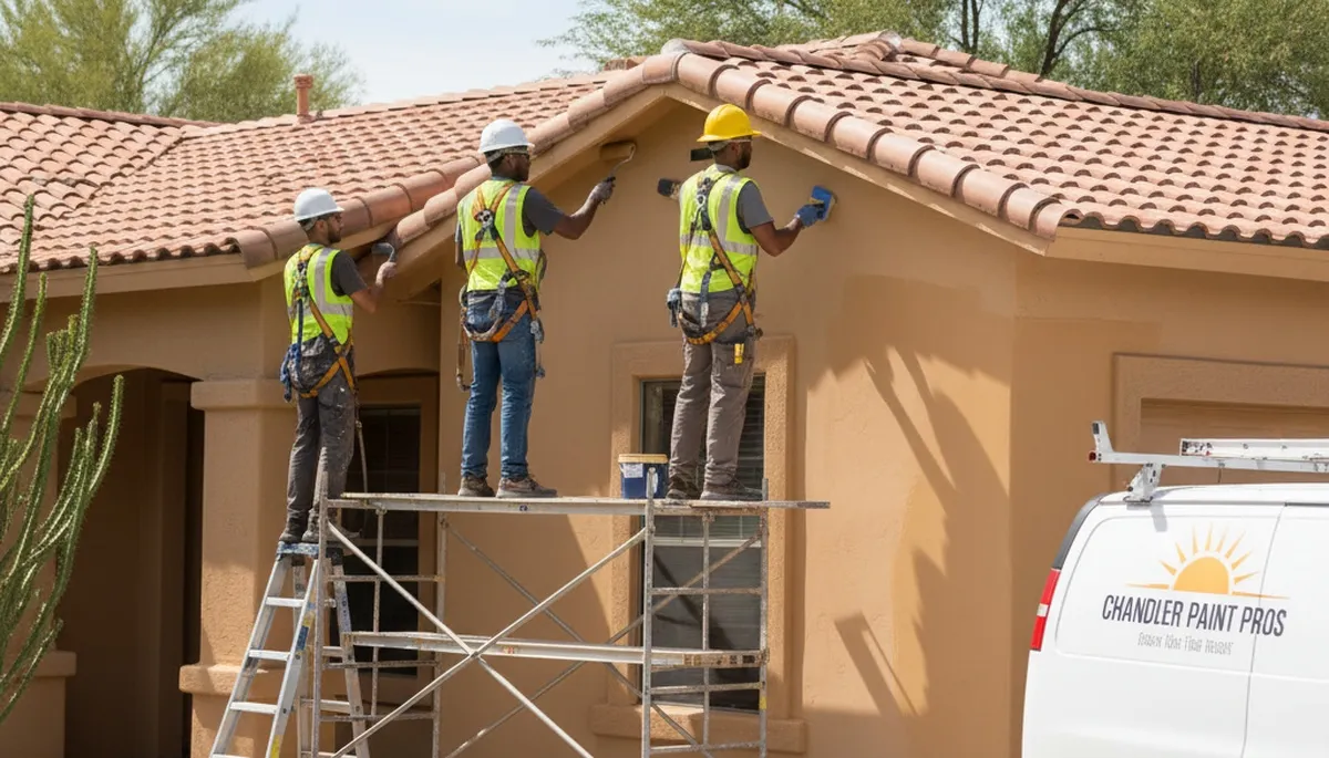 Phoenix, AZ house painting service by professional painters for residential exteriors and interiors