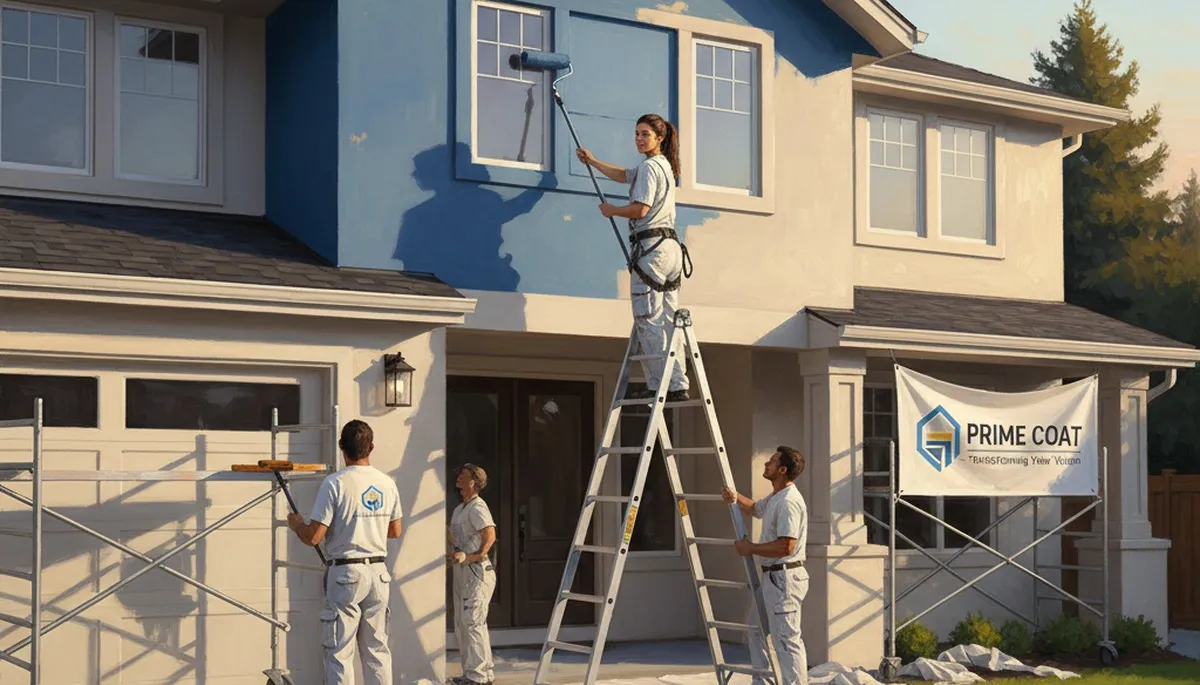 Phoenix painters applying exterior house paint in Phoenix, AZ for curb appeal and sun protection