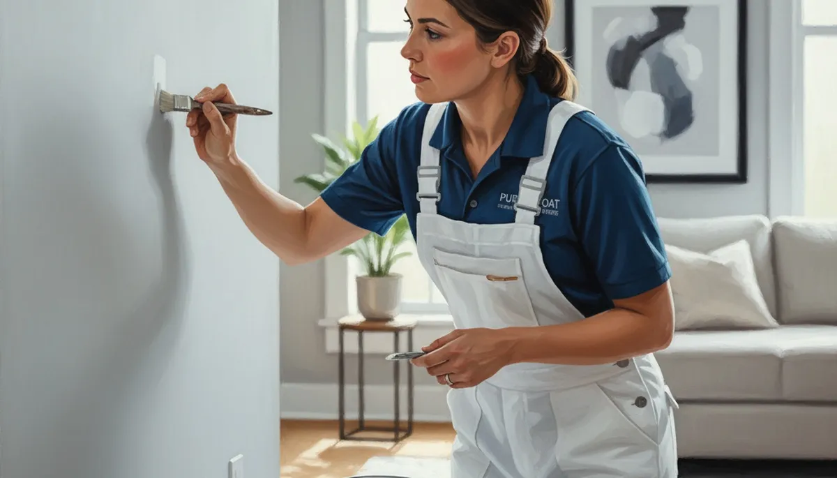 Phoenix, AZ paint touch-up service repairing sun-faded wall scuffs and small interior damage